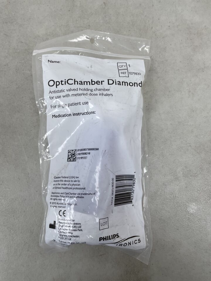 1079830 - PHILIPS - OptiDiamond Valved Holding Chamber, (EA) - ( Expiry Date: 2099-12-31 )