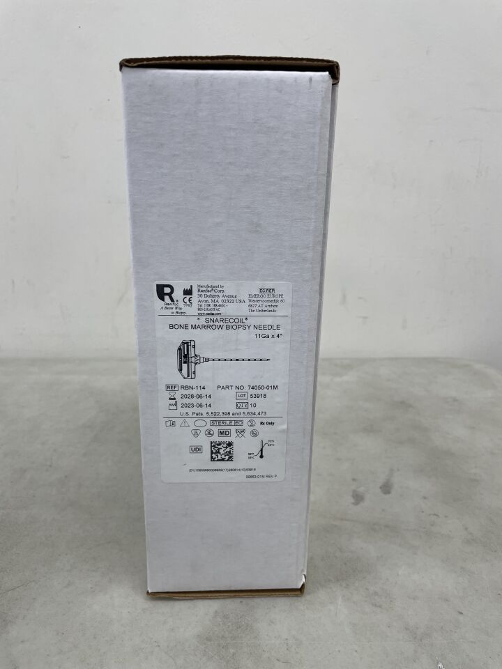 RBN-114 - RANFAC - Snarecoil bone marrow biopsy needle, 11Ga x 4", (BX/10) - ( Expiry Date: 2028-06-14 )