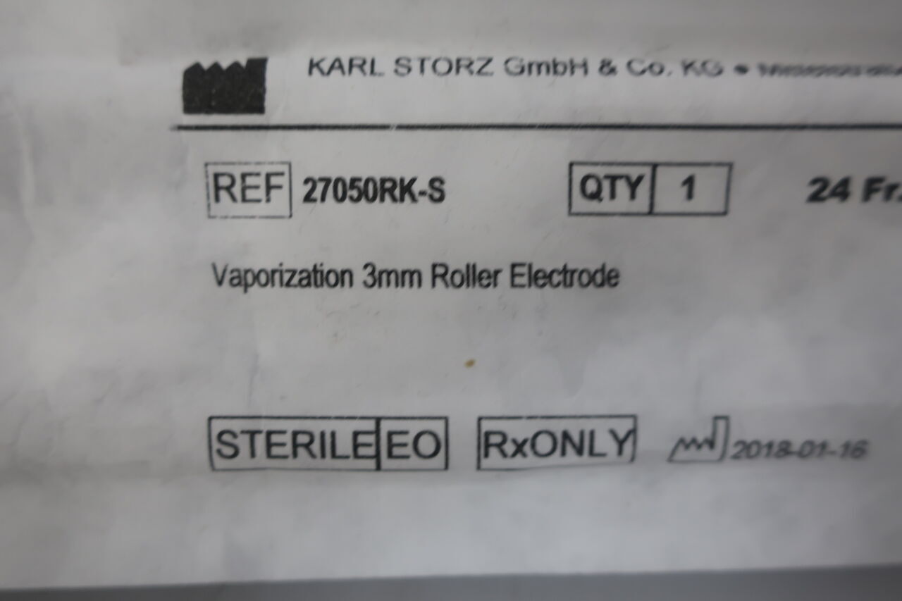 27050RK-S - KARL STORZ - vaporization 3mm roller electrode , (EA) - ( Expiry Date: N/A )