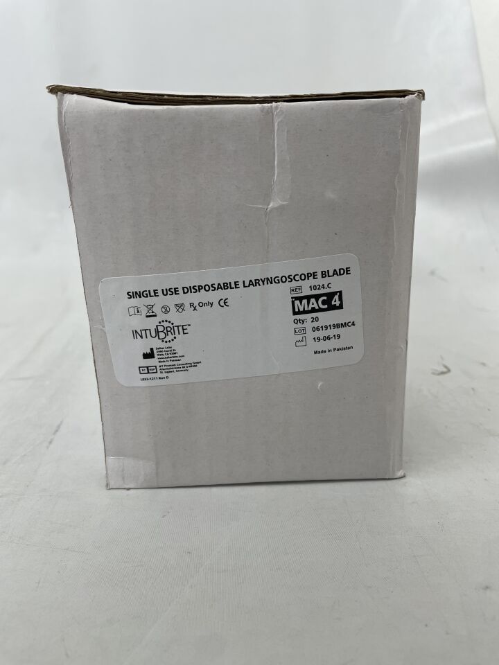 1024.C - SALTER LABS - Disposable Dual-LED Mac 4 Laryngoscope Blade, (BX/20) - ( Expiry Date: 2099-12-31 )