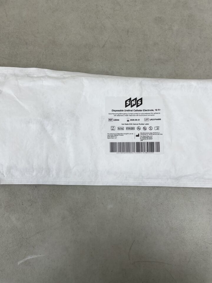 UE004 - SPES MEDICA - SNS Disposable Urethral Catheter Electrode, 18Fr x 200cm, (EA)