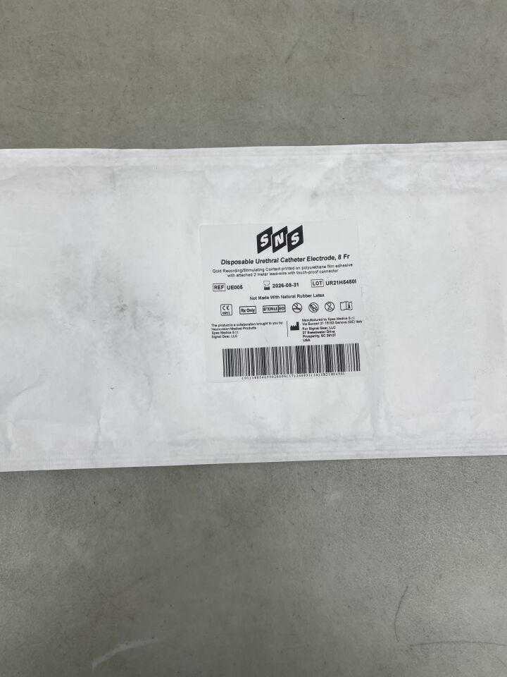 UE005 - SPES MEDICA - SNS Disposable Urethral Catheter Electrode, 8Fr x 200cm, (EA) - ( Expiry Date: 2026-08-31 )