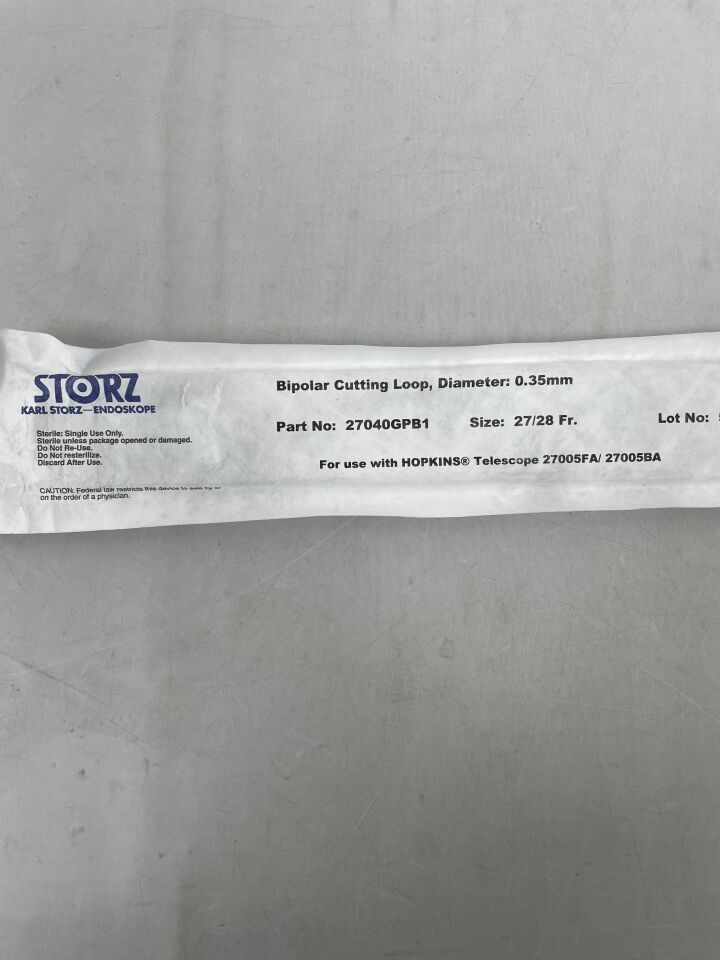 27040GPB1 - STORZ - Bipolar Cutting Loop, 0.35mm, (EA) - ( Expiry Date: 2099-12-31 )