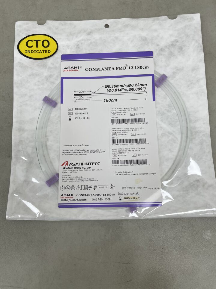 AGH143091 - ASAHI - Confianza Pro 12 Guide Wire 0.014" x 180cm, (EA) - ( Expiry Date: 2025-12-31 )