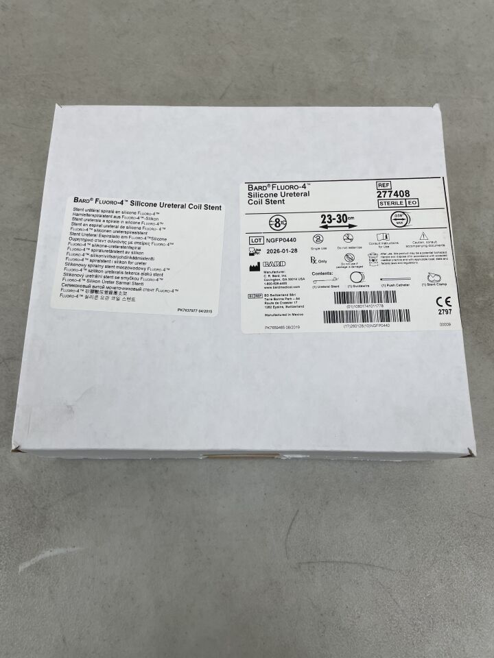 277408 - BARD - Fluoro-4 Silicone Ureteral Coil Stent, 8F, 20-30cm, (BX/1) - ( Expiry Date: 2026-01-28 )