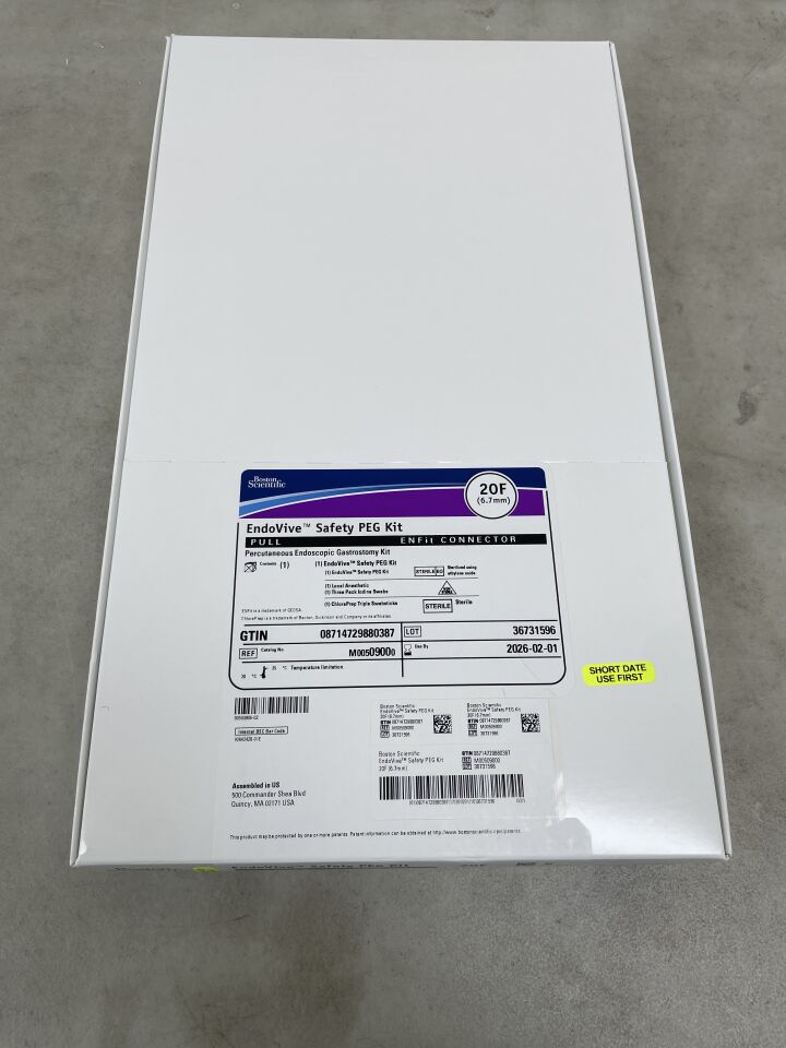 0900 - BOSTON SCIENTIFIC - EndoVive Safety Percutaneous Endoscopic Gastrostomy Kit, 20F, Pull, ENFit Connector, () - ( Expiry Date: 2026-02-01 )