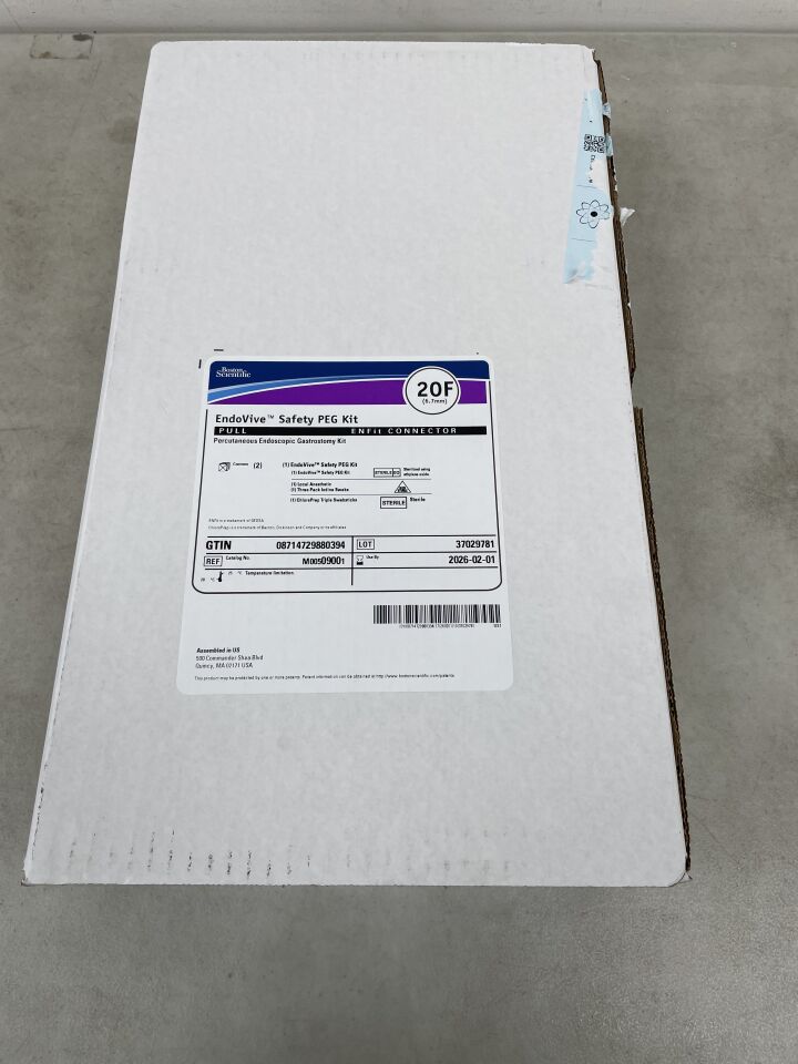 0900 - BOSTON SCIENTIFIC - EndoVive Safety Percutaneous Endoscopic Gastrostomy Kit, 20F, Pull, ENFit Connector, () - ( Expiry Date: 2026-02-01 )