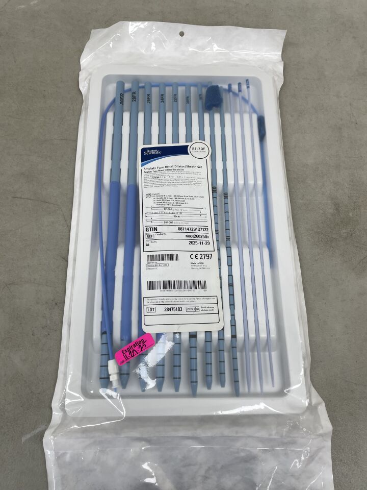 260250 - BOSTON SCIENTIFIC - Amplatz Type Renal Dilator/Sheath Set - 8Fr-30Fr, (EA) - ( Expiry Date: 2025-11-29 )