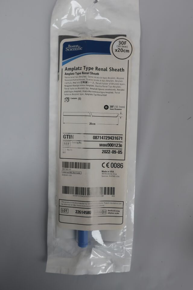900123 - BOSTON SCIENTIFIC - Amplatz Type Renal Sheath 30F x 20cm, (EA) - ( Expiry Date: 2025-09-20 )
