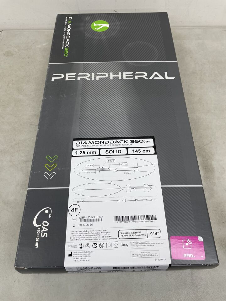 DBP-125SOLID145 - CSI - Diamondback 360 Peripheral Orbital Atherectomy System, Solid Crown, (BX/1) - ( Expiry Date: 2025-06-30 )