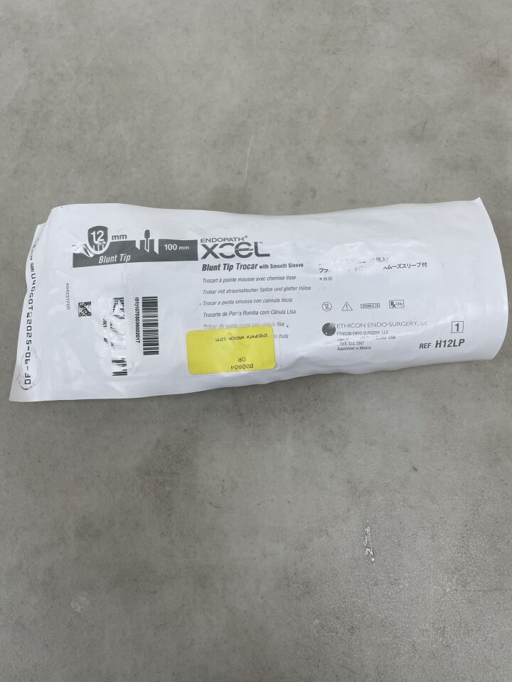 H12LP - ETHICON - Endopath XCEL Blunt Tip Trocars with Smooth Sleeves, 5 diameter x 100 mm Length, (EA) - ( Expiry Date: 2025-06-30 )