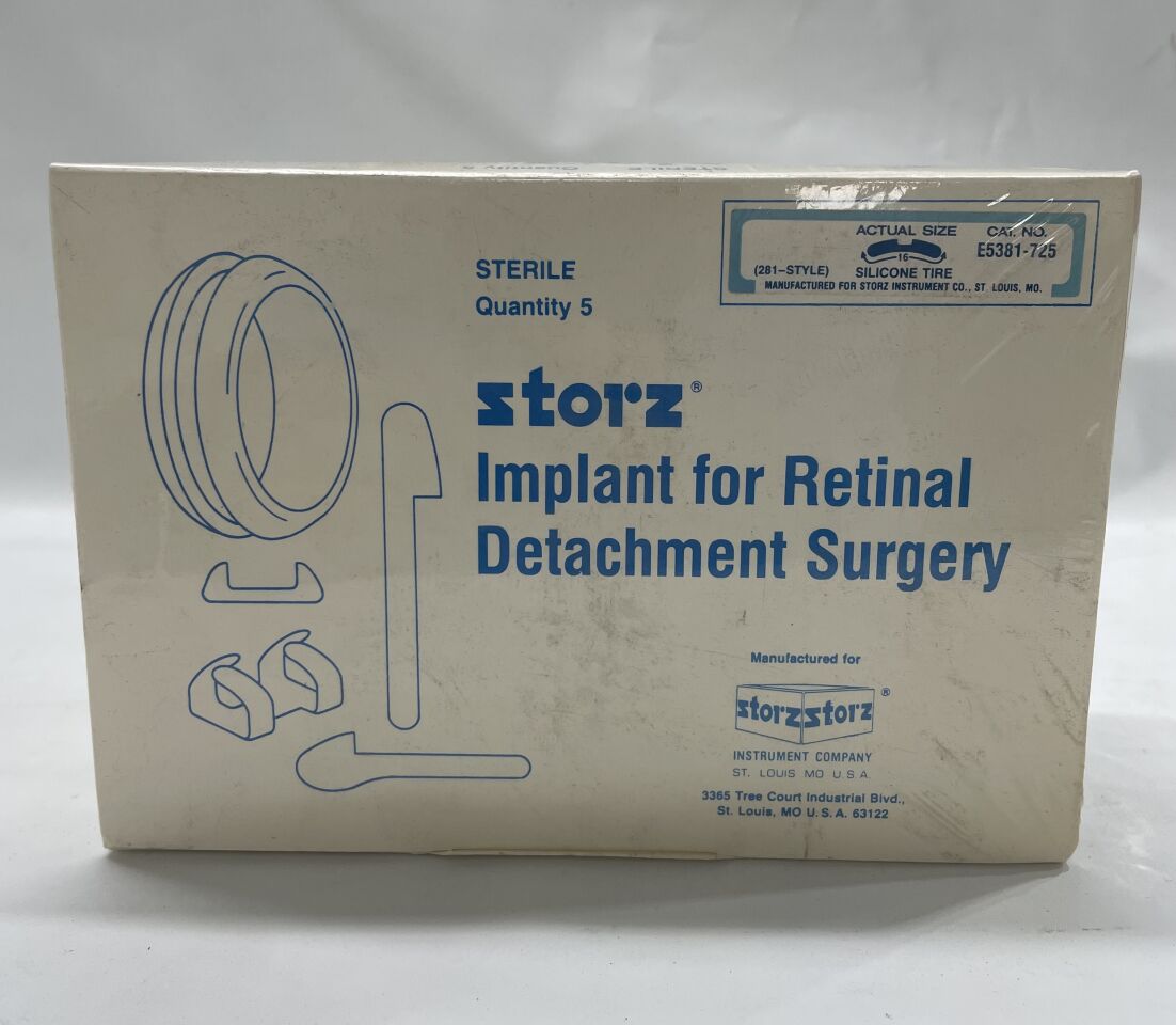 E5381-725 - STORZ - Silicone Tire Style- 281, Implant for Retinal Detachment Surgery, (BX/5) - ( Expiry Date: 2020-01-25 )