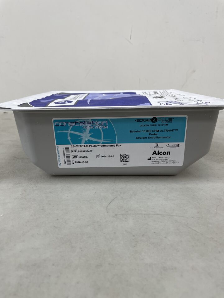 8065752437  -  ALCON  -  Constellation 25+ TotalPlus Vitrectomy Pak, Straight, Valved , ( EA )  -  ( Expiry Date : 2026-11-30 )