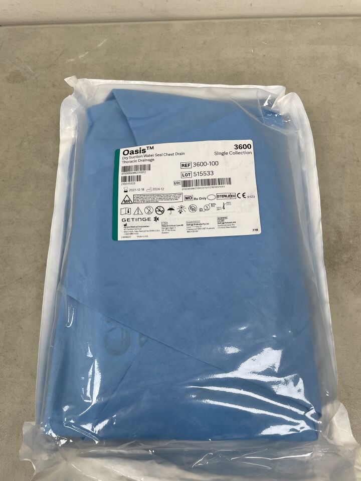 3600-100 - ATRIUM - Oasis Dry Suction Water Seal Chest Drain, (EA) - ( Expiry Date: 2027-12-18 )