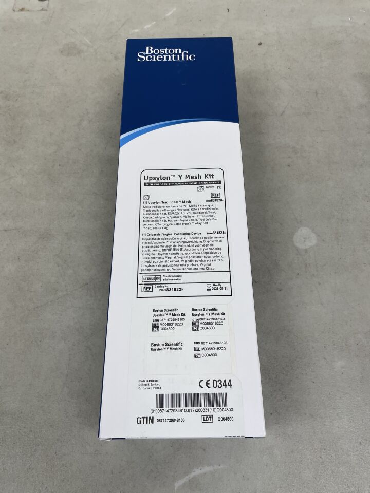 831822  -  BOSTON SCIENTIFIC  -  Upsylon Y Mesh Kit with Colpassist Vaginal Positioning Device , ( BX/1 )  -  ( Expiry Date : 2026-08-31 )