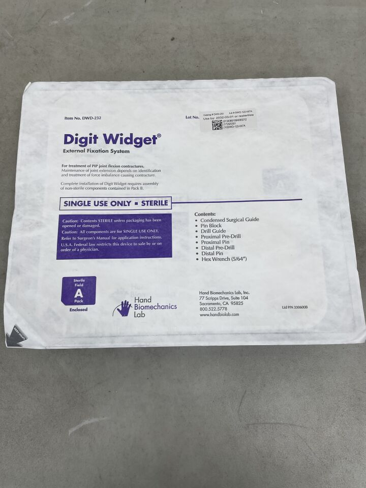 DWD-232 - HAND BIOMECHANICS - Agee Digit Widget External Fixation System, (EA) - ( Expiry Date: 2032-03-01 )