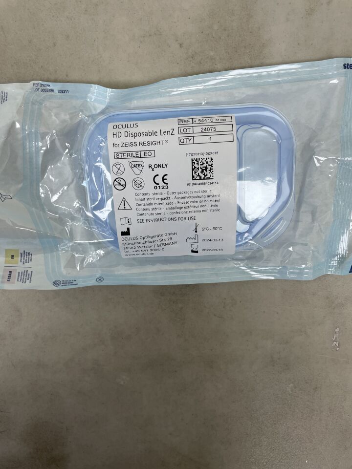 54416 - OCULUS - HD Disposable LenZ for Zeiss Resight, (EA) - ( Expiry Date: 2027-03-13 )