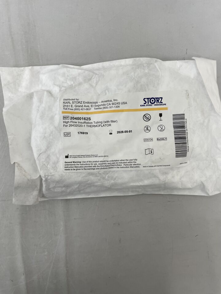20400162S - STORZ - High Flow Insufflation Tubing w/Filter for 26432020-01, (EA) - ( Expiry Date: 2028-05-01 )