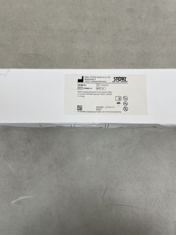 27040BL1-S - STORZ - Bipolar Coagulating Electrode, 24/26 Fr, 0.35 mm dia., (BX/6) - ( Expiry Date: 2099-12-31 )