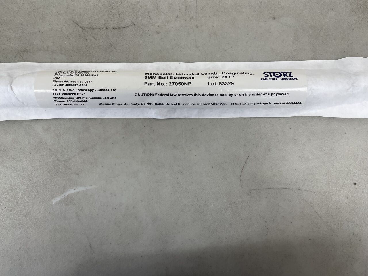 27050NP - STORZ - Coagulating Electrode For Resectoscopes, Yellow-Blue, (EA) - ( Expiry Date: 2099-12-31 )
