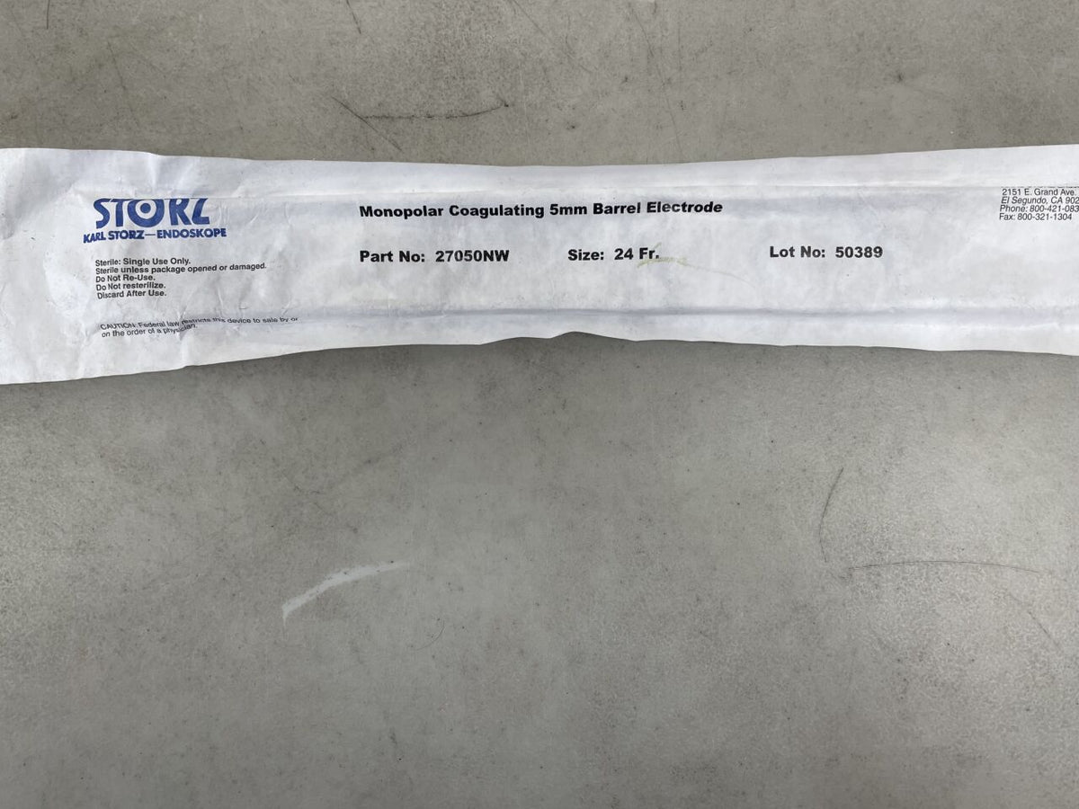 27050NW - STORZ - Coagulating Electrode For Resectoscopes Sheaths, 24 Fr Size, 5 mm dia., (EA)