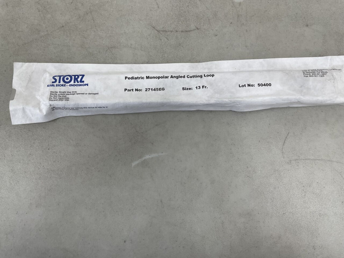 27145EG - STORZ - Angled Monopolar Cutting Loop Electrode, 13 Fr Size, (EA)