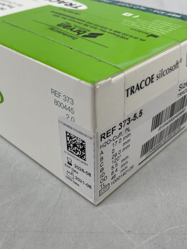 373-5.5 - TRACOE - Silcosoft Tracheostomy Tube for Children, Size 5.5, (BX/1) - ( Expiry Date: 2026-08-31 )