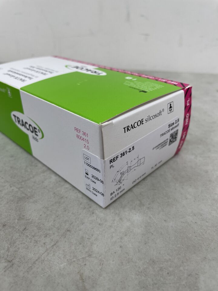 361-2.5 - TRACOE MEDICAL - Tracheostomy Tube TRACOE Silcosoft Size 2.5 Neonate / Infant, (BX/1) - ( Expiry Date: 2029-08-01 )