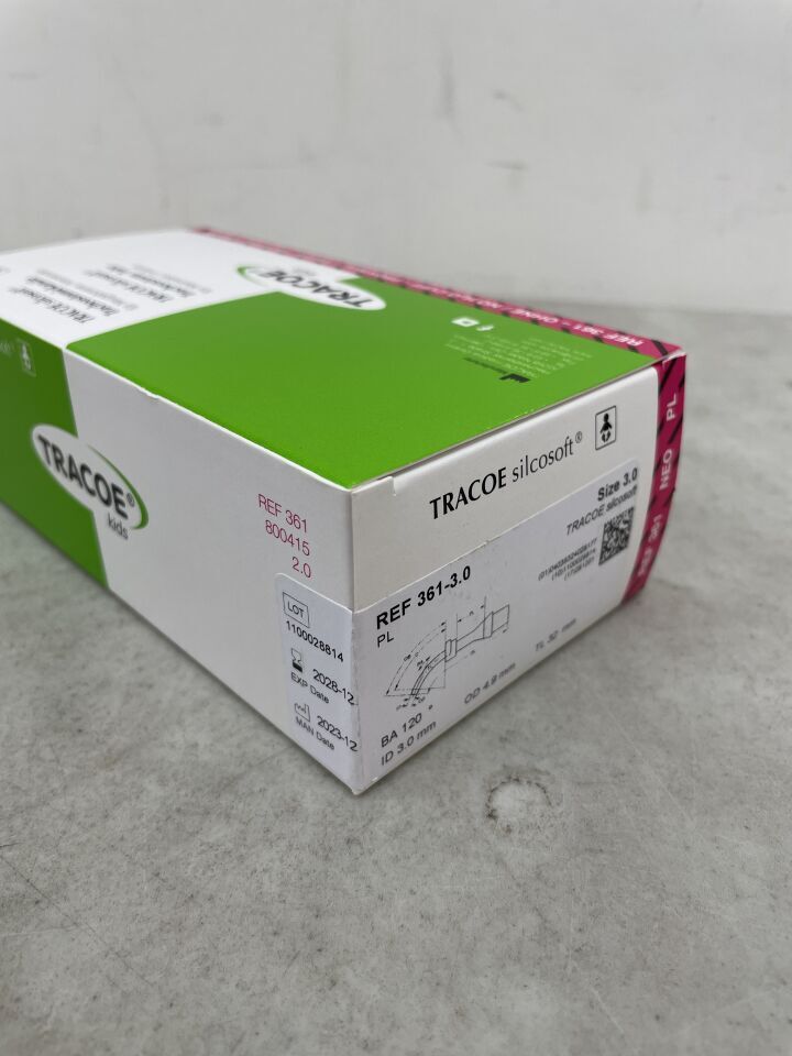 361-3.0 - TRACOE MEDICAL - Tracheostomy Tube TRACOE Silcosoft Size 3.0 Neonate / Infant, (BX/1) - ( Expiry Date: 2028-12-01 )