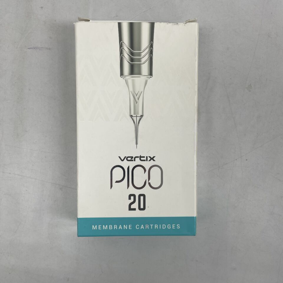 CART-1102  -  VERTIX  -  Pico Tattoo cartridge needles, 11 curved magnun, 0.25mm, long taper , ( BX/20 )  -  ( Expiry Date : 2026-07-01 )