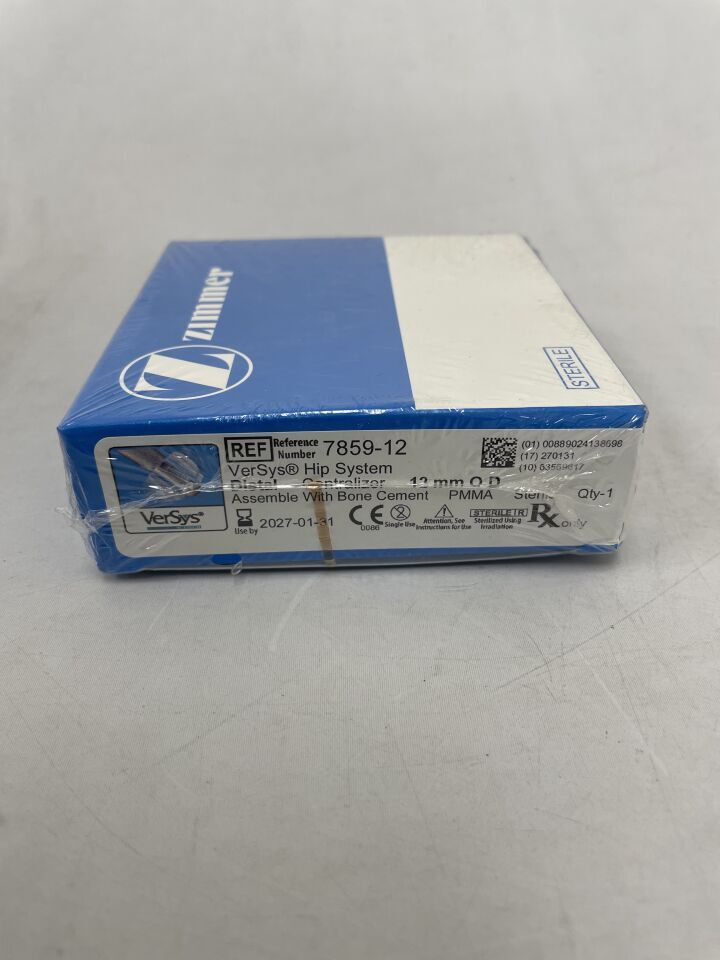 7859-12  -  ZIMMER  -  VerSys Hip System, Distal Centralizer 12mm O.D. , ( BX/1 )  -  ( Expiry Date : 2027-01-31 )