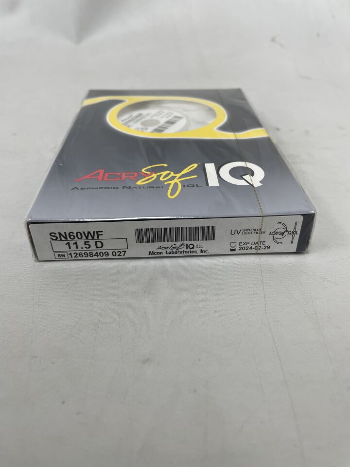 SN60WF.115 - ALCON - AcrySof IQ IOL Foldable Intraocular Lens, 11.5D, (BX/1) - ( Expiry Date: 2024-11-30 )