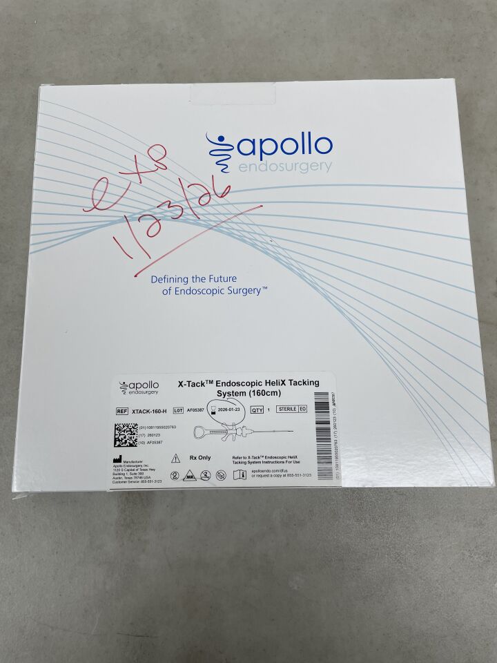 XTACK-160-H - APOLLO ENDOSURGERY - X-Tack Endoscopic HeliX Tacking System - 160cm, (BX/1) - ( Expiry Date: 2026-01-23 )