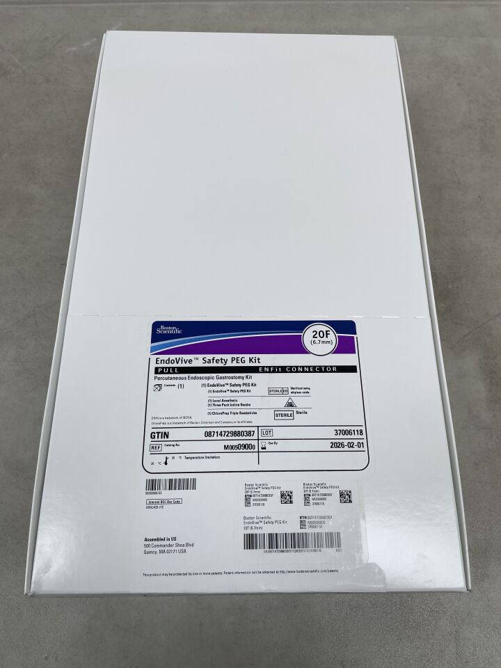 0900 - BOSTON SCIENTIFIC - EndoVive Safety Percutaneous Endoscopic Gastrostomy Kit, 20F, Pull, ENFit Connector, (BX/1) - ( Expiry Date: 2026-02-01 )