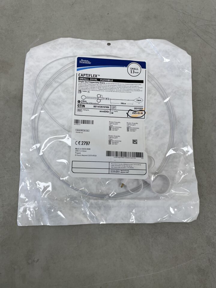 6242 - BOSTON SCIENTIFIC - Captiflex Single-Use Polypectomy Snare - Small Oval/Flexible - 13mm x 240cm, (EA) - ( Expiry Date: 2025-05-04 )
