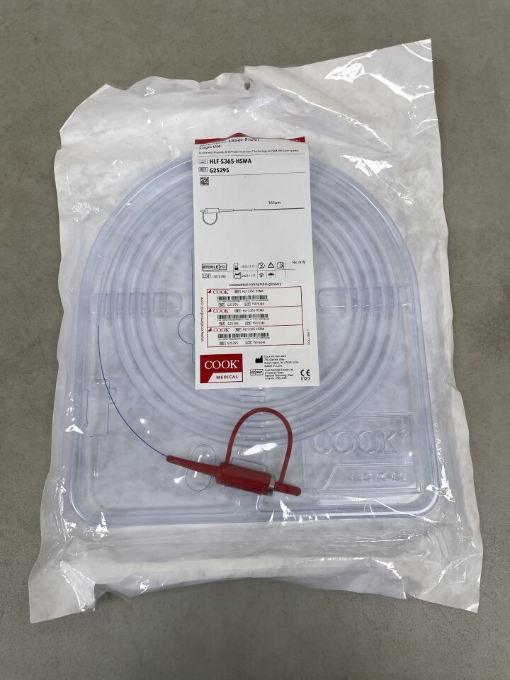 G25295 - COOK - Single-Use Holmium Laser Fiber, 365 µm dia. x 3 m Length, (EA) - ( Expiry Date: 2025-11-30 )