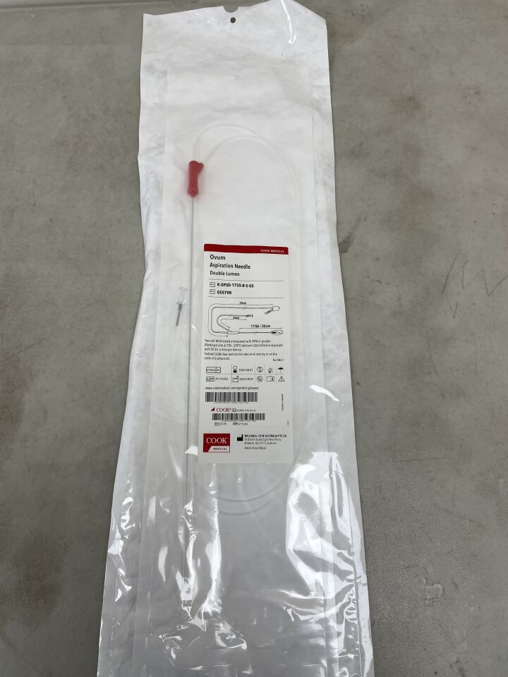 G55798 - COOK - EchoTip Double Lumen 17G 35 cm Long Aspiration Needle, 70 cm Flushing Line, B Bevel, (EA) - ( Expiry Date: 2025-08-01 )