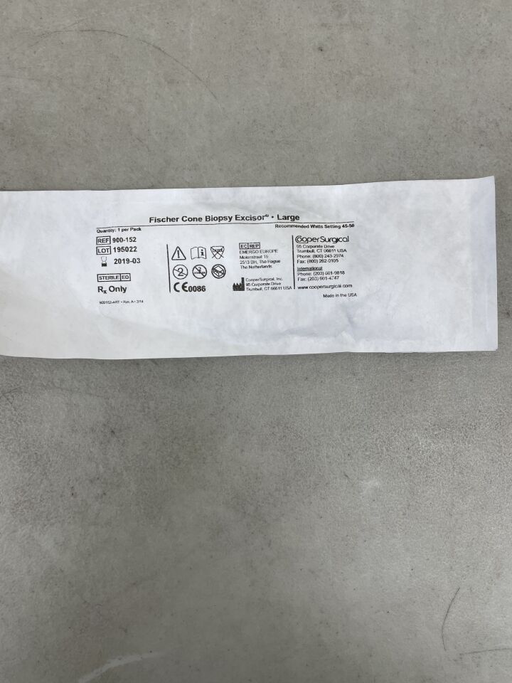 900-152 - COOPER SURGICAL - Fischer Cone Biopsy Excisor, Large, (EA) - ( Expiry Date: 2019-03-01 )