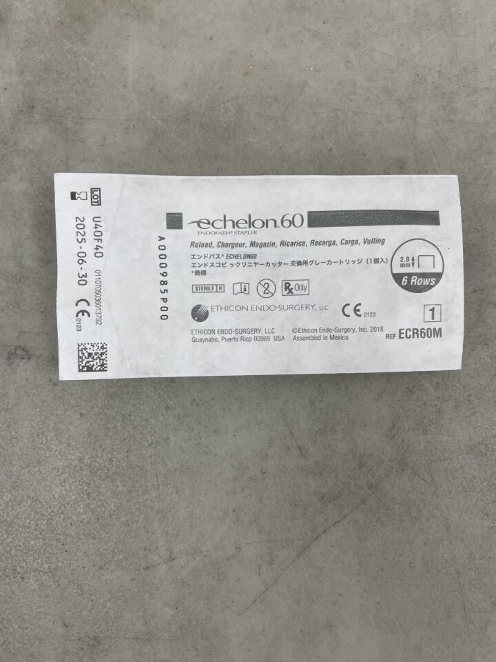 ECR60M - ETHICON - Echelon Endopath Stapler Reload, For 60 mm Endoscopic Staplers, Gray, (EA) - ( Expiry Date: 2025-06-30 )