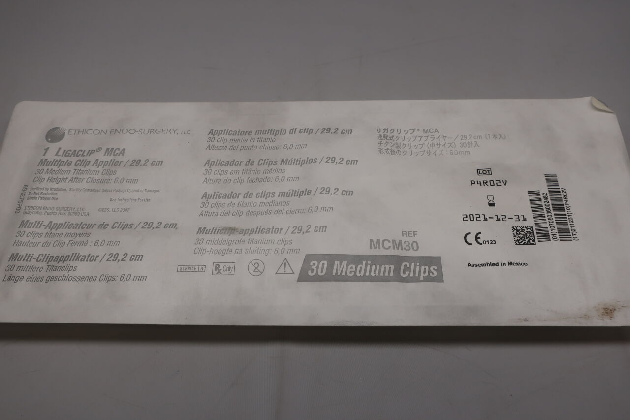 MCM30 - ETHICON - Ligaclip Multiple Clip Applier, Medium, 29.2 cm Length, (EA) - ( Expiry Date: 2025-08-31 )