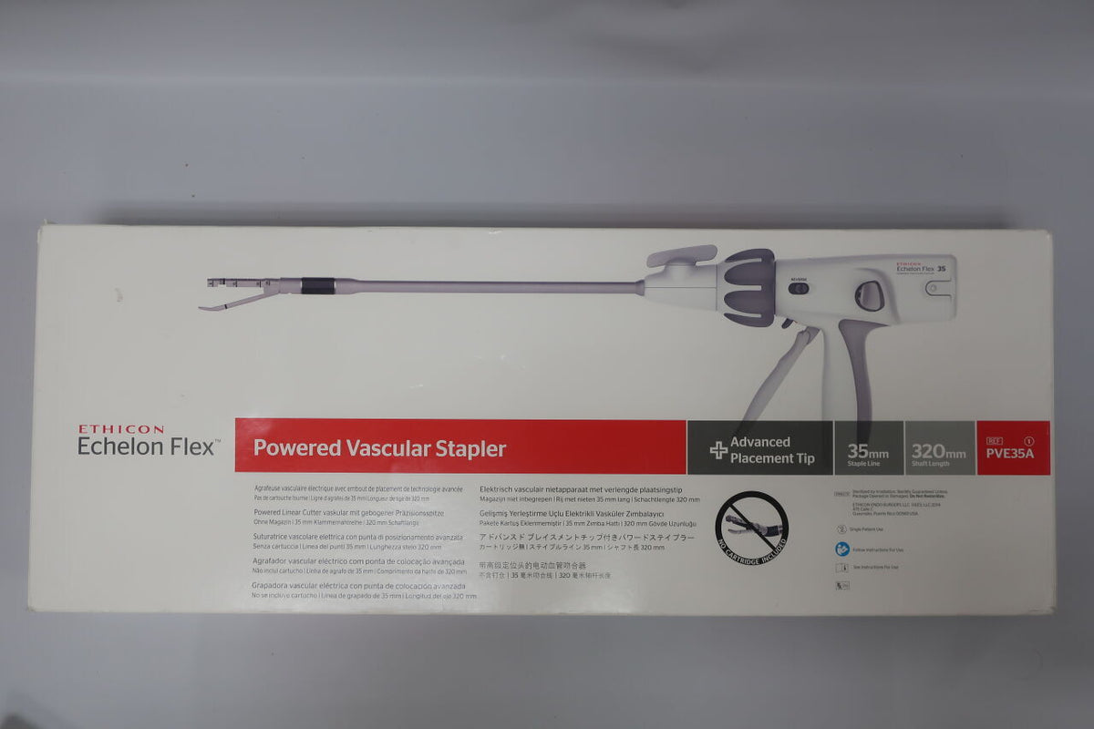 PVE35A - ETHICON - Echelon Flex Powered Vascular Linear Cutter with Advanced Placement Tip, 35 mm Size, (BX/1)