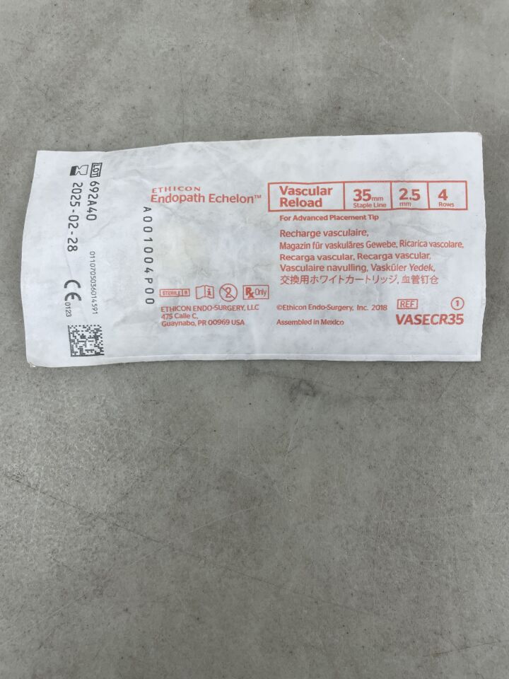 VASECR35 - ETHICON - Echelon Endopath Stapler Reload, For Advanced Placement Tip, (EA) - ( Expiry Date: 2025-02-28 )