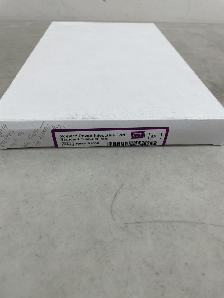 H965451030 - NAVILYST MEDICAL - Xcela Power Injectable Port Standard Titanium 8F, (BX/1) - ( Expiry Date: 2025-08-25 )