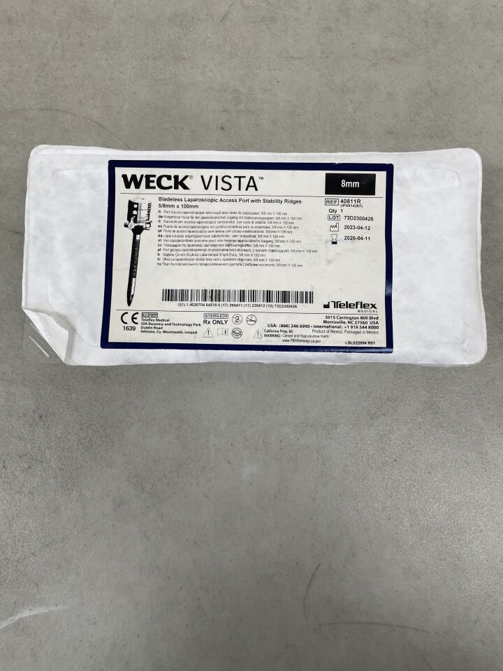 40811R - TELEFLEX - CooperSurgical Weck Vista Bladeless Laparoscopic Access Port w/Stability Ridges 8mm , (EA) - ( Expiry Date: 2026-04-11 )