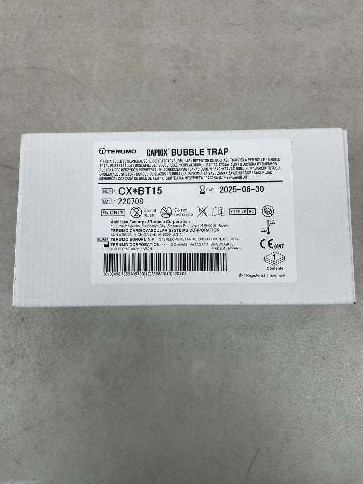 CX*BT15 - TERUMO - Capiox Bubble Trap, Adult, (BX/1) - ( Expiry Date: 2025-06-30 )