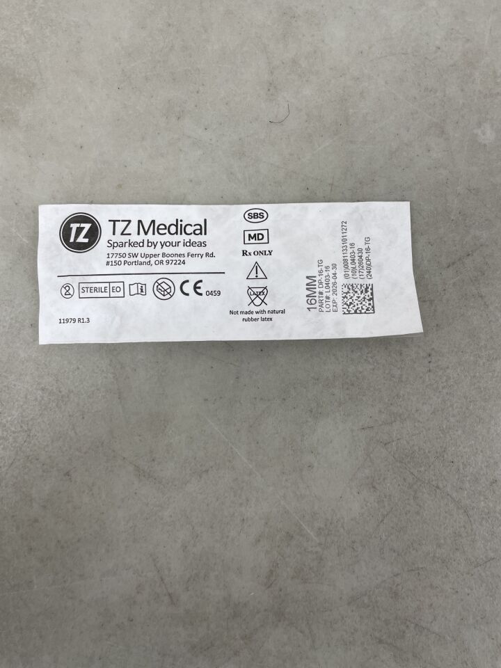 DP-16-TG - TZ MEDICAL - Titanium Distraction Pins: 16mm, (EA) - ( Expiry Date: 2026-04-30 )