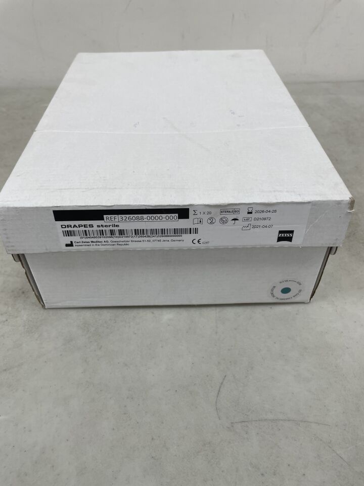 326088-0000-000 - ZEISS - Drapes Sterile 6inch x 14inch, (BX/20) - ( Expiry Date: 2026-04-28 )