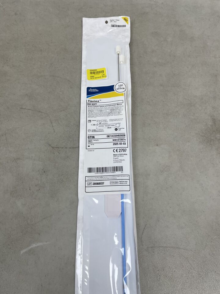 27267 - BOSTON SCIENTIFIC - Flexima Biliary Catheter System with Radiopaque Marker - RO Soft - 12Fr x 35cm, (EA) - ( Expiry Date: 2025-03-03 )