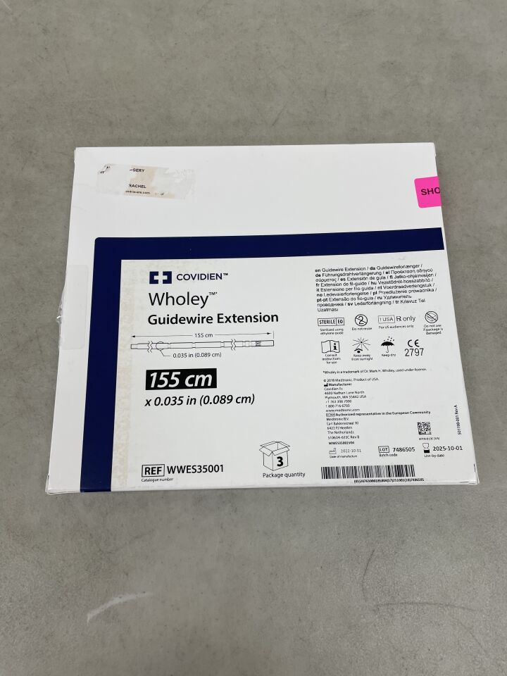 WWES35001 - COVIDIEN - gw wwes35001 wholey wire v03, (BX/3) - ( Expiry Date: 2025-10-01 )