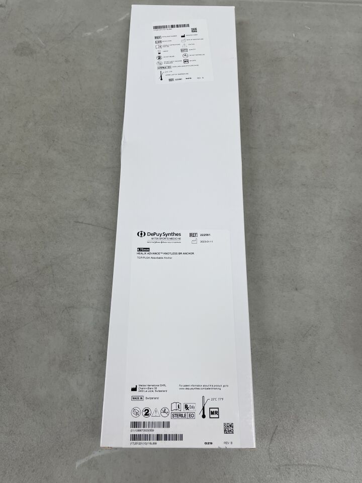 222581 - DEPUY - Healix Advance Biocryl Rapide BioComposite Knotless Suture Anchor, 4.75 mm Size, (BX/1) - ( Expiry Date: 2025-12-31 )